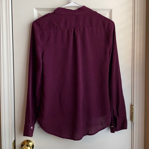 White House Black Market Mauve/Purple Blouse - Picture 6 of 8